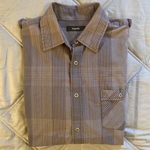 Alfani Metal Snap button down
